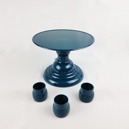 Boleira Adaptável p/decoração – Azul Petróleo – 22cm – Tasil