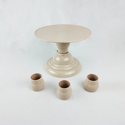 Boleira Adaptável p/decoração – Bege – 22cm – Tasil