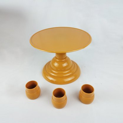Boleira Adaptável p/decoração – Mostarda – 22cm – Tasil
