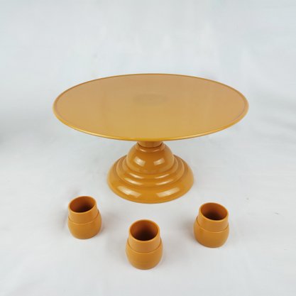 Boleira Adaptável p/decoração – Mostarda – 32cm – Tasil