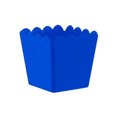 Cachepot Plástico Azul Escuro – Mirandinha Miniaturas