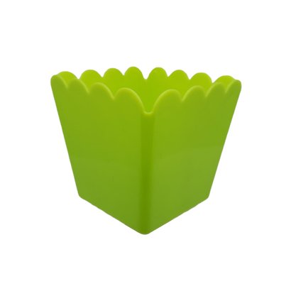 Cachepot Plástico Verde Limão – Mirandinha Miniaturas