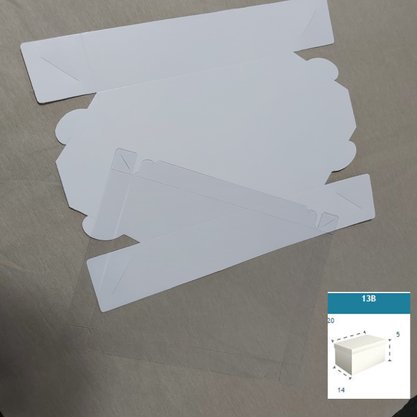 Caixa Branca com PVC ref.13B retangular 20X14X5 – unidade – CAC