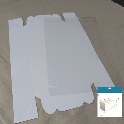 Caixa Branca com PVC ref.62B retangular 25X15X5 – unidade – CAC