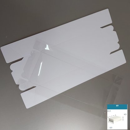 Caixa Branca com PVC ref.69 retangular 23,5x8,5x4,5 – unidade – CAC