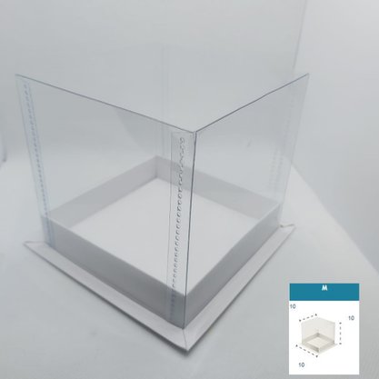 Caixa Mini bolo Média 10x10x10 – unidade – CAC