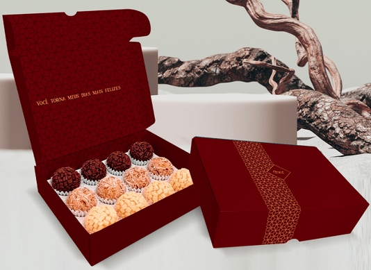 Caixa p/ 12 Doces – Coleção Malbec – Unidade