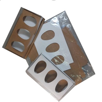 Caixa para Ovo de Colher Triplo 100g Dupla face – 10 unidades