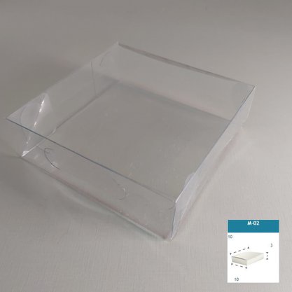 Caixa PVC M-02 quadrada 10X10X3 – unidade – CAC