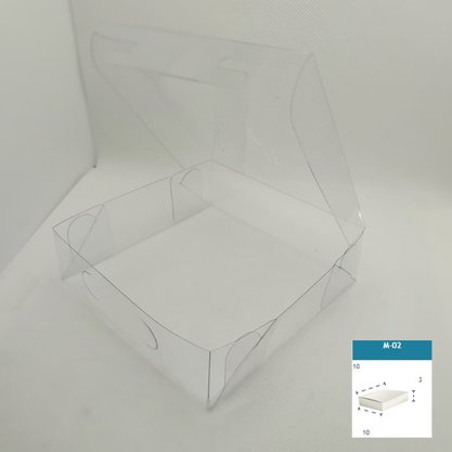 Caixa PVC M-02 quadrada 10X10X3 – unidade – CAC
