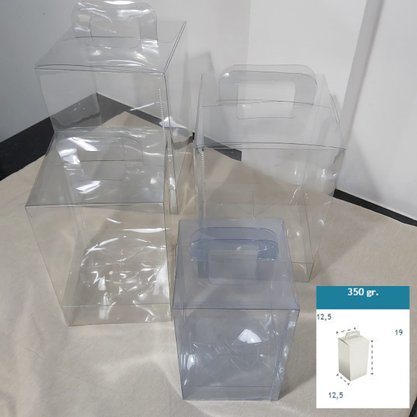 Caixa PVC para Ovo 350g 12,5X12,5X19 – unidade – CAC