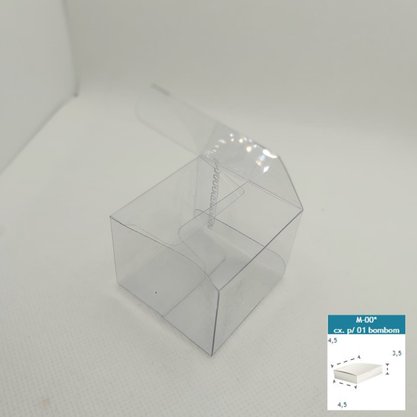 Caixa PVC M-00 quadrada 4,5X4,5X3,5 – unidade – CAC