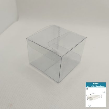 Caixa PVC M-00 quadrada 4,5X4,5X3,5 – unidade – CAC