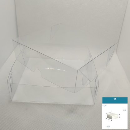 Caixa PVC Ref.15 quadrada 11,8X11,8X3,3 – unidade – CAC
