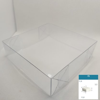 Caixa PVC Ref.15 quadrada 11,8X11,8X3,3 – unidade – CAC