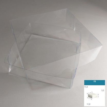 Caixa PVC Ref.15 quadrada 11,8X11,8X3,3 – unidade – CAC