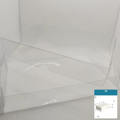 Caixa PVC Ref.18 retangular 18X12X3 – unidade – CAC