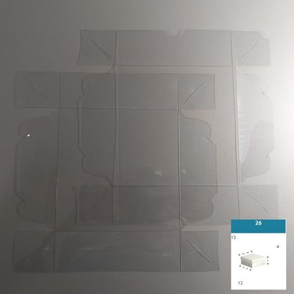 Caixa PVC Ref.26 quadrada 13X13X4 – unidade – CAC