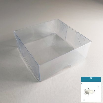 Caixa PVC Ref.32 quadrada 8X8X3 – unidade – CAC