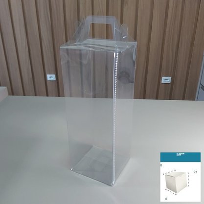 Caixa PVC Ref.59 quadrada 8X8X21 – unidade – CAC