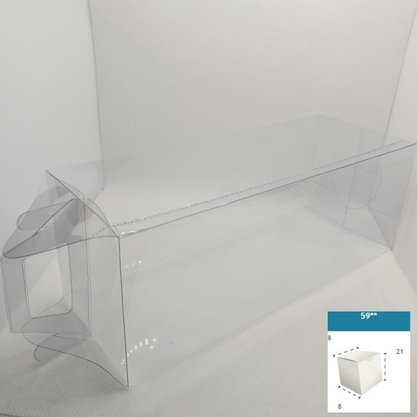 Caixa PVC Ref.59 quadrada 8X8X21 – unidade – CAC
