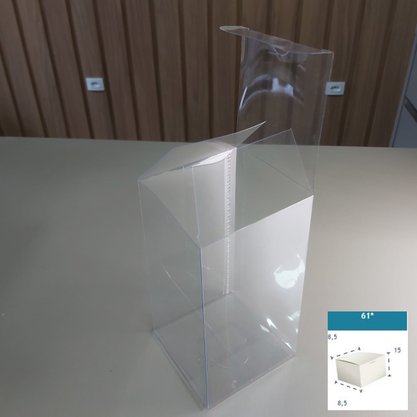 Caixa PVC Ref.61 quadrada 8,5X8,5X15 – unidade – CAC