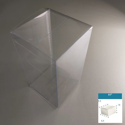 Caixa PVC Ref.61 quadrada 8,5X8,5X15 – unidade – CAC