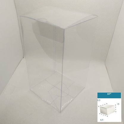 Caixa PVC Ref.61 quadrada 8,5X8,5X15 – unidade – CAC