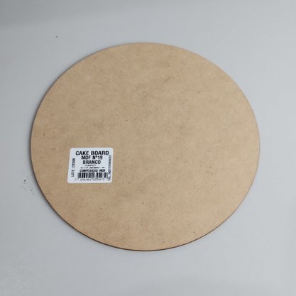 Cake Board Mdf - Branco - Redondo 19cm – Curifest