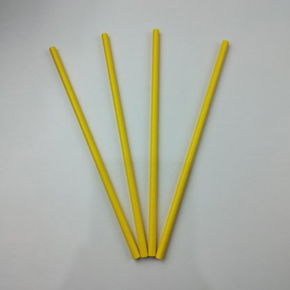 Canudo descartável de papel – Amarelo - 6mm – Make+