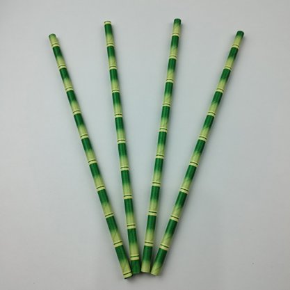 Canudo descartável de papel – Bambu - 6mm – Make+