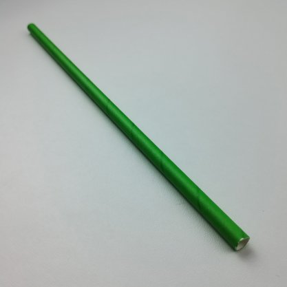 Canudo descartável de papel – Verde - 6mm – Make+
