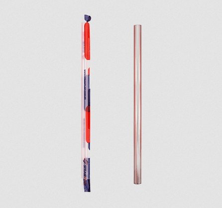 Canudo Super Shake 10mm com 100 un. (embalado individualmente) – Strawplast