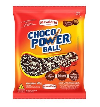 Cereal Choco Power Ball Micro 500g - Mavalério 