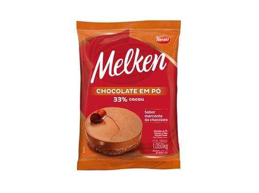 Chocolate em Pó Melken 33% cacau 1,05kg – Harald