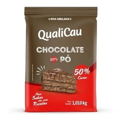 Chocolate em Pó Qualicau 50% cacau 1,01kg 