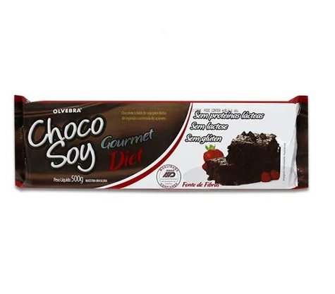 Chocolate sem Lactose e Diet Chocosoy – 500g – Olvebra 