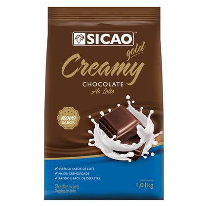 Chocolate Sicao Creamy Ao Leite gotas – 1,01kg