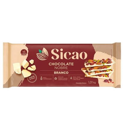 Chocolate Sicao Gold Branco barra – 1,05kg