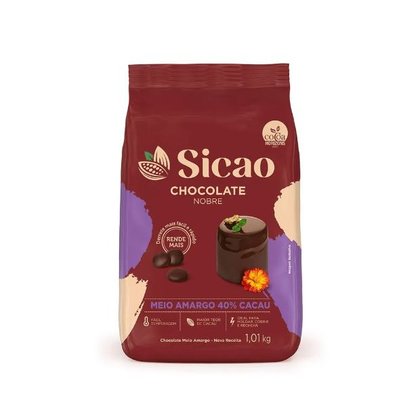Chocolate Sicao Gold Meio Amargo gotas – 1,01kg
