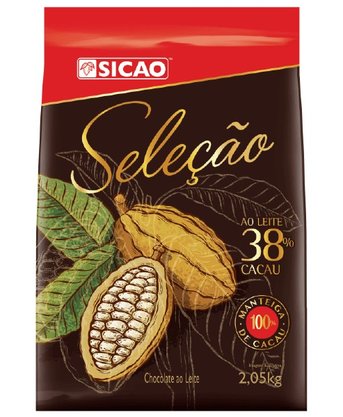 Chocolate Sicao Seleção Ao Leite 38% Cacau Gotas - 2,05Kg