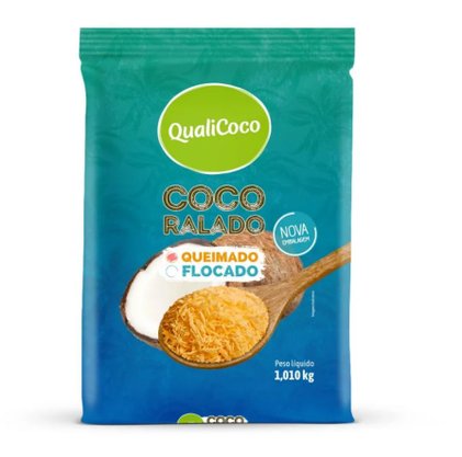 Coco Flocos Queimado 1,01kg - Qualicoco