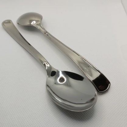 Colher Metal Refeição 17cm Prata – 10 unid – Silver Plastic 
