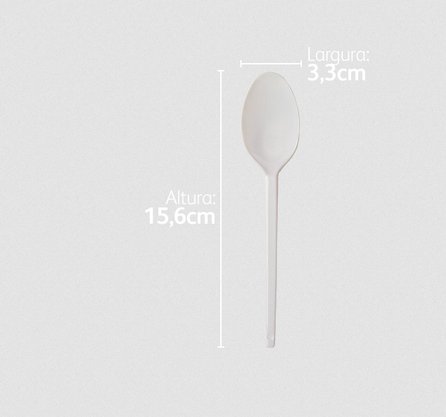 Colher Refeição Transparente (Cristal) com 50 un. - Strawplast