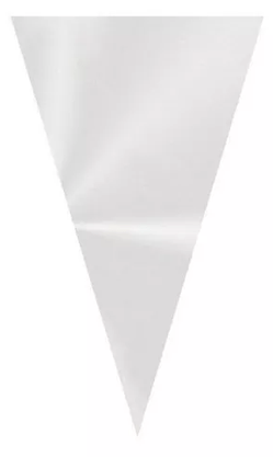 Cone poli incolor 14x23Cm com 50 unidades- Cromus