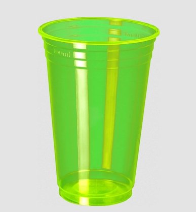 Copo Balada Neon Verde Limão 300ml – PPT-330 – Copobras 