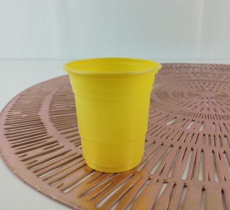 Copo Descartável 60ml C/ 20 Un – Amarelo  – Bello Festas  