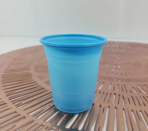 Copo Descartável 60ml C/ 20 Un – Azul Claro – Bello Festas  