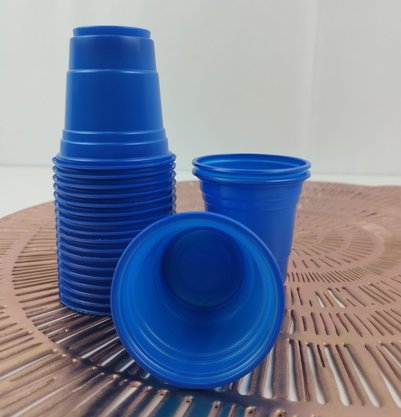 Copo Descartável 60ml C/ 20 Un – Azul Escuro – Bello Festas  