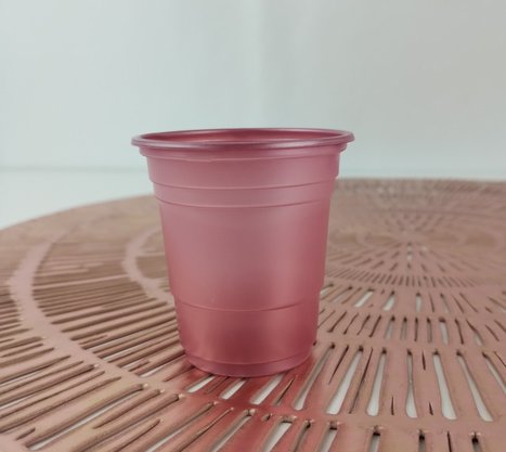 Copo Descartável 60ml C/ 20 Un – Rosa Perolado – Bello Festas  